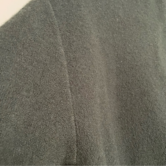 J.Jill Women's 100% Wool Army Green Tie Button Front Coat Size Medium - Picture 6 of 9